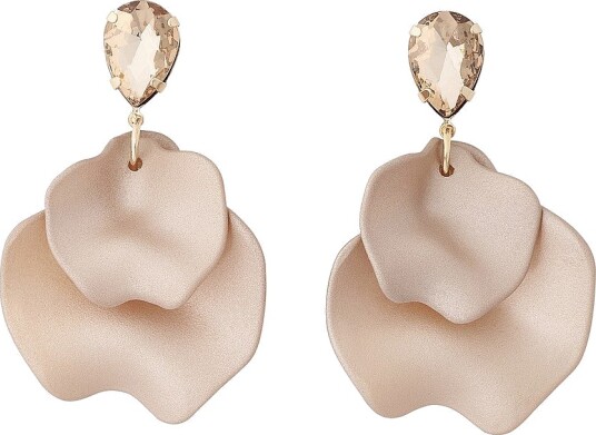 BOW19 Details - Øreringer Leaf Earrings cz - Brun