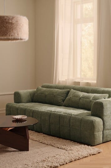 Ellos Home Sofa Kamalika 3 seters Grønn