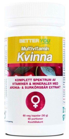 Better You Multivitamin Kvinna 60 stk Better You Multivitamin Kvinna 60 stk