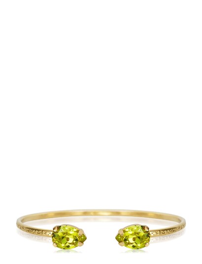 CAROLINE SVEDBOM Petite Drop Bracelet Gold |Grön |One Size