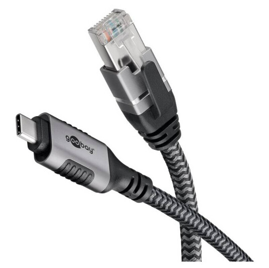 Goobay USB-C 3.1 til RJ45 Ethernet nettverkskabel - 1Gbit/s - 15m