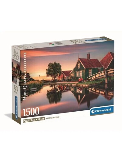 Clementoni Jigsaw Puzzle Zaanse Schans 1500 pcs. Gulv