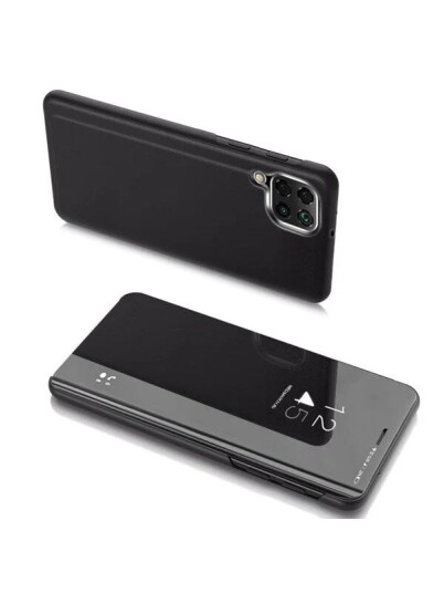 Hurtel Clear View Case Cover for Samsung Galaxy A22 4G Black