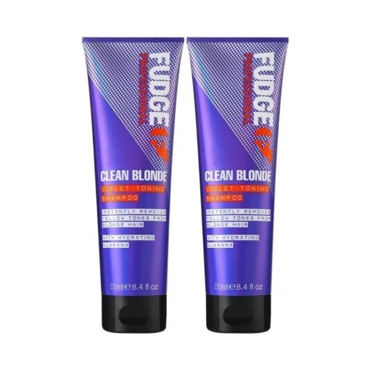 Fudge 2-Pack Clean Blonde Violet Toning Shampoo 250ml Fudge 2-Pack Clean Blonde Violet Toning Shampoo 250ml