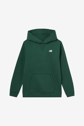 New Balance Hettegenser New Balance Brush Back Small Logo Hoodie Grønn