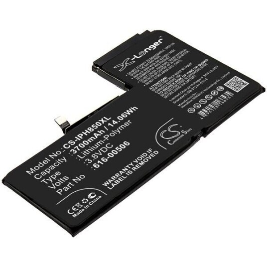 Apple A1921 batteri (3700 mAh 3.8 V, Sort)