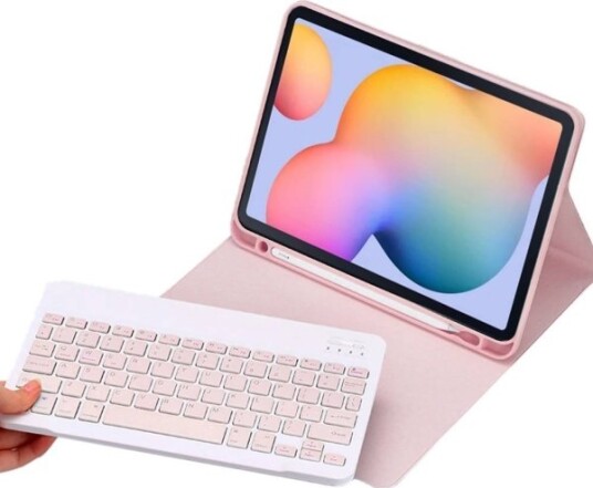 Strado Nettbrettetui Samsung Galaxy Tab S6 Lite Tastaturdeksel - Cfs6l (Rosa) Universal