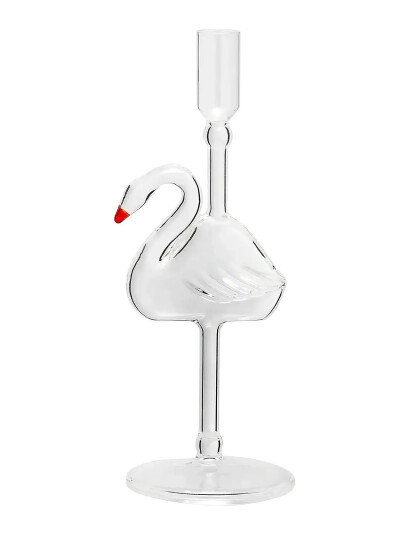 Anna + Nina Swan Lake Candle Holder - Nude - H10CM