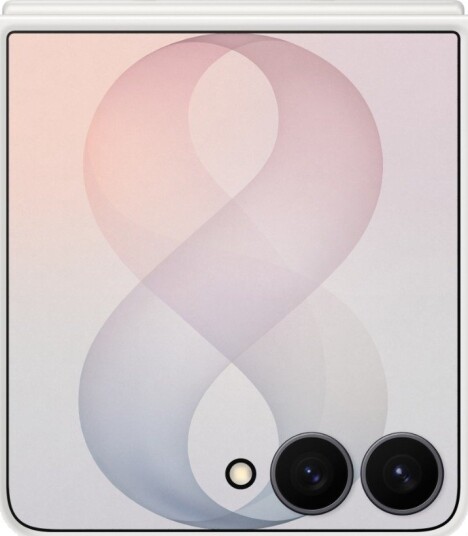 Samsung Z Flip8 Silikondeksel med Ring Hvit