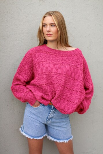 BROOKE genser rosa BROOKE genser rosa