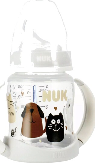 Nuk Tåteflaske Med Temperaturindikator 150 ml Grå Fra 6 Måneder