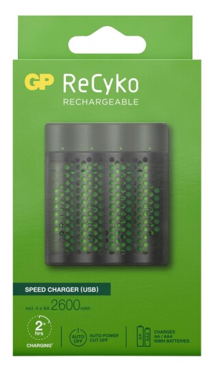 GP Batterier GP ReCyko Speed Charger M451/270AAH OneSize, Grey