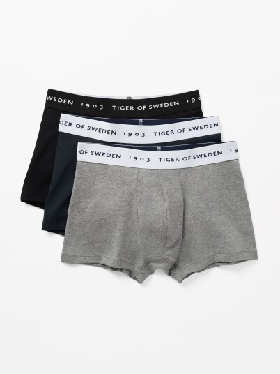 Tiger Of Sweden Hermod 3pkn Boxershorts Black/grey/navy male S