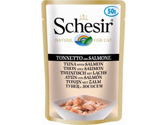 Schesir Schesir For Katter Single Dish Tunfisk Med Laks 50G