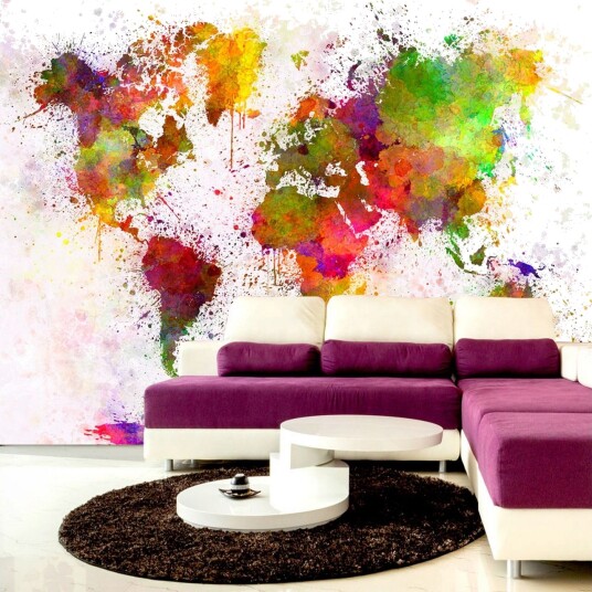 Fototapet Dyed World 100x70 - Artgeist sp. z o. o.