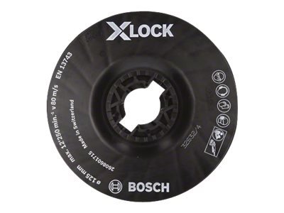 Bosch X-Lock Medium Bakrondell 125 mm Plast med Grovkorn P80