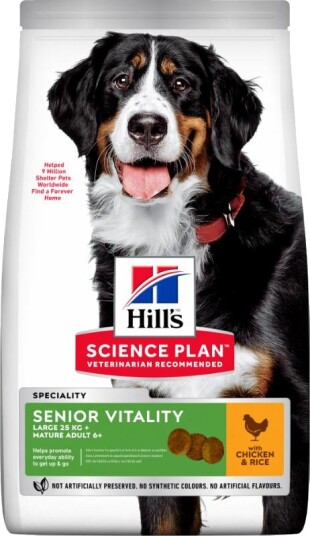 Hill's Senior Vitality Hundemat Large Breed med Kylling 12kg