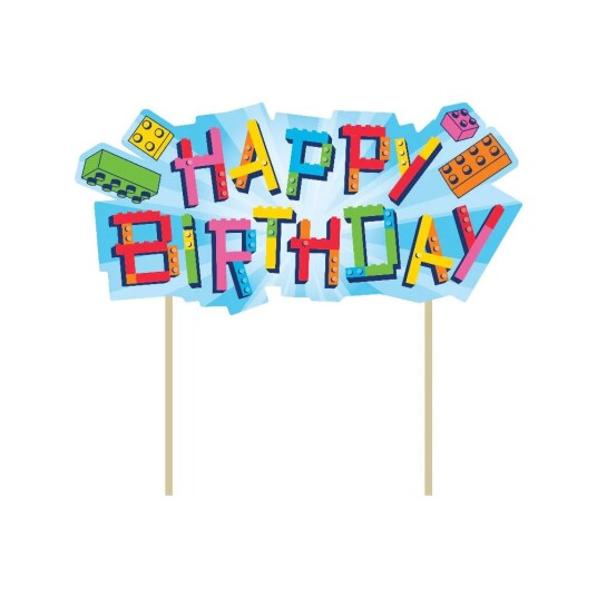 Kakepynt  Klosser Happy Birthday 1 Stk 