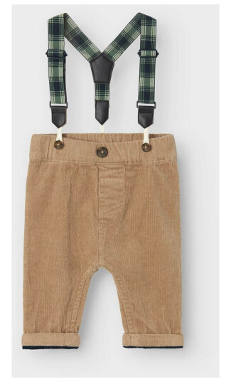 Name It Ben U Shape Cord Pants Brun 74