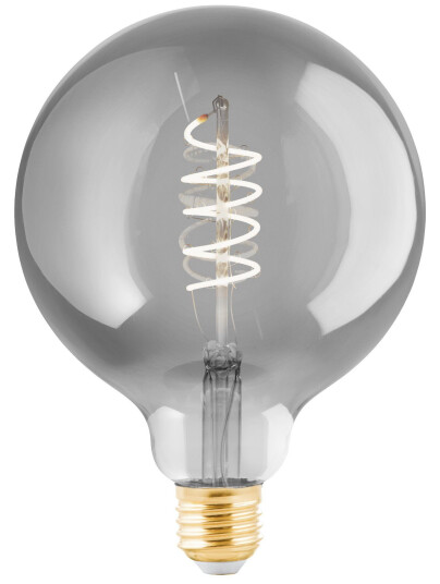 Eglo Connect-Z E27 Led G125 Røgfarvet Globe Dekorationspære Med Spiral Og Varmt Hvidt Lys Eglo Connect-Z E27 Led G125 Røgfarvet Globe Dekorationspære Med Spiral Og Varmt Hvidt Lys