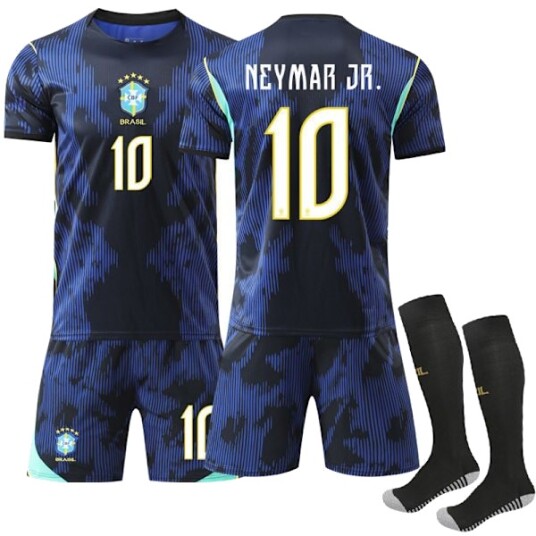 2026 World Cup Brasil landslag bortedrakt barn voksen fotballdrakt nr. 10 Neymar Jr