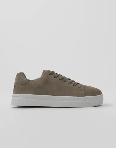 Selected Men Slmdavid Chunky Suede Sneaker 2.0 N Lave sneakers Grå