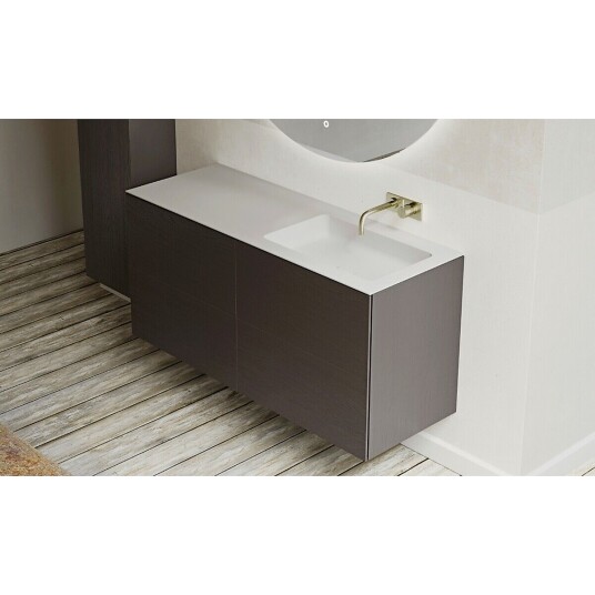 Copenhagen Bath Rungsted Servantskap 120 120x45x54,5 cm med servant Røkt Eik