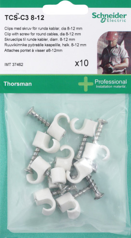 Schneider TCS-C3 skrueklemme 10 stk, hvit, 8-12 mm white