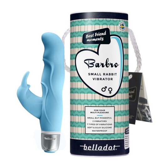 Belladot Barbro Liten Rabbitvibrator - Blå