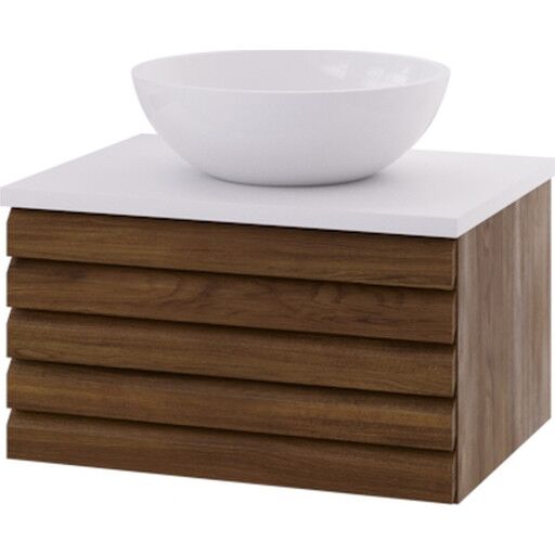 Linn Bad Selma Eikestav Heltre D45cm Servantskap Mørk eik / 60cm Senter