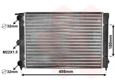 Radiator VAN WEZEL 58002039