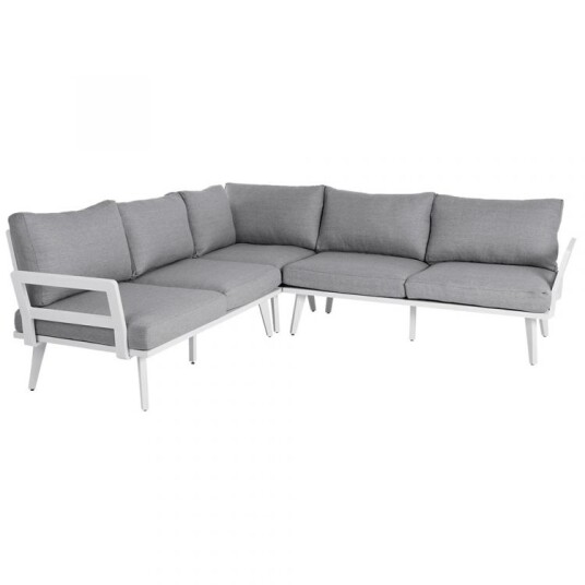 Brafab Villac hjørnesofa hvit/grå Brafab Villac hjørnesofa hvit/grå
