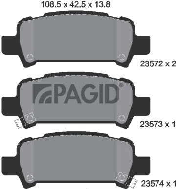 PAGID T1244N Bremseklosser