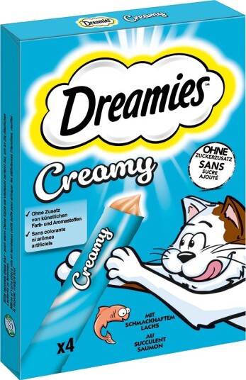 Dreamies Creamy Snacks Laks 44 X 10 G