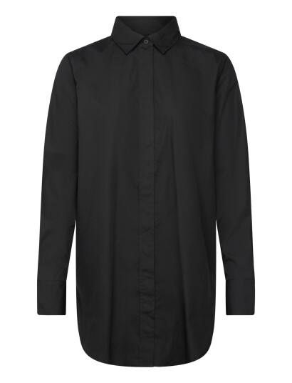 Closed Fitted Long Blouse Shirts & Blouses   Black   XS