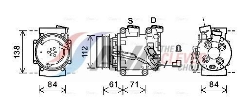 AC kompressor AVA Clever Choice HDAK275 AC kompressor AVA Clever Choice HDAK275