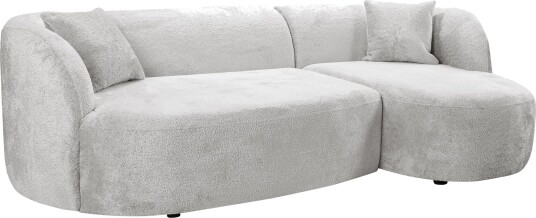 Rylian 3 seters sofa med divan kremhvit