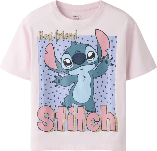 Name It Nkfadara Stitch Ss Nreg Top Box Noos Wdi Pink 158 164