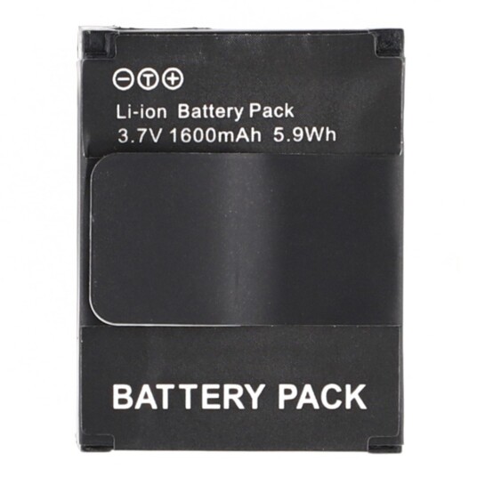 Erstatningsbatteri for GoPro Hero 3 3.7V 1600mAh AHDBT 201/301 Erstatningsbatteri for GoPro Hero 3 3.7V 1600mAh AHDBT 201/301