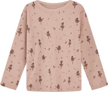 Hust And Claire Hust & Claire Abba Ballerina ull/bambus trøye rose cloud 74