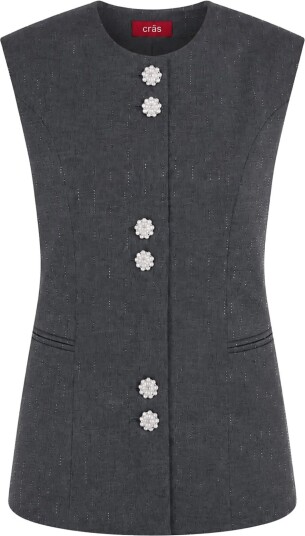 crās Richacras Waistcoat GREY MELANGE 34