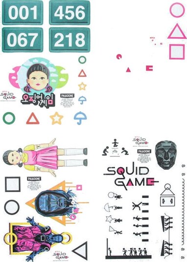 Paladone Squid Game Gadget-klistremerker Paladone Squid Game Gadget-klistremerker