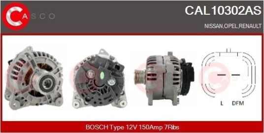 CASCO CAL10302AS Dynamo