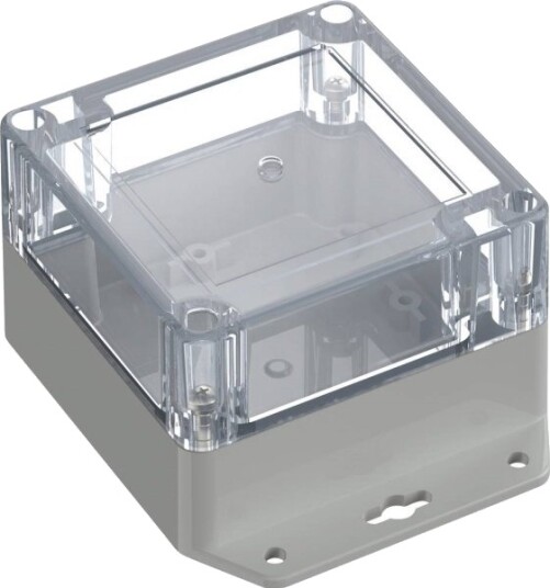 Tru Components TC 13865260 121,5 × 91,5 × 60 mm Polykarbonat Lysegrå Transparent