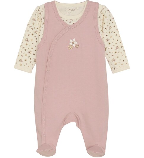 Blå   Babysett Body og Sparkebukse Shadow Gray   56