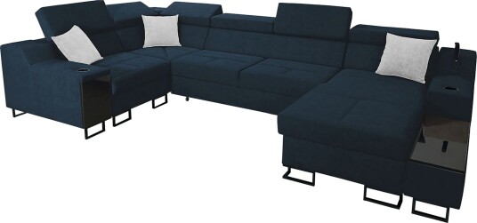 5 seters Sovesofa Høyre Blå