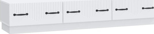 TV skap med skuff Hvit 147 x 34,5 x 27 cm Konstruert tre