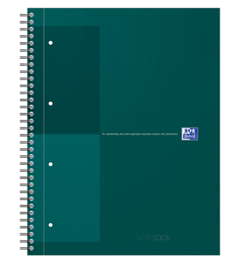 Oxford OXFORD International A4+ notatbok med hardt omslag og dobbeltspiral Linjert 160 sider SCRIBZEE-kompatibel 30. Special Edition Assorterte farger