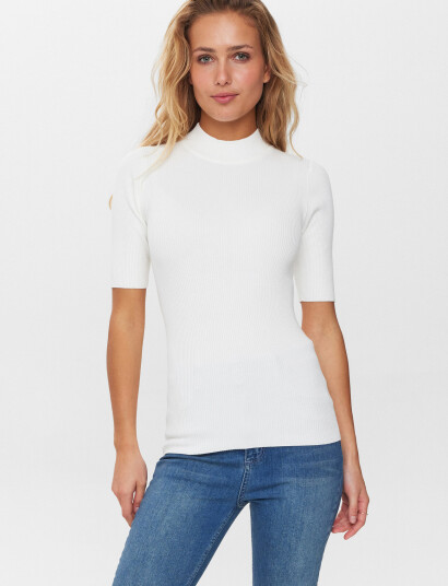 Nümph Nubia Ss Pullover - White - S