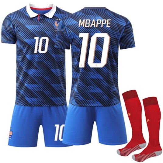 VM 2026 Frankrike Hjemmedrakt Fotballtrøye sett Nr.10 Mbappe